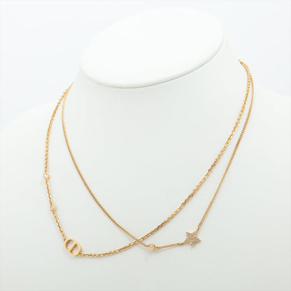 Christian Dior Star Rhinestone Gold Necklace Costume Jewellery
