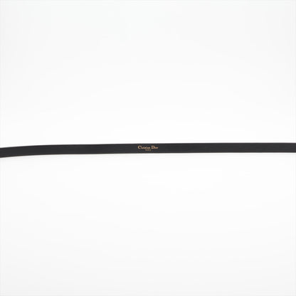 Dior CD Rhinestone Gold Black Belt 70cm