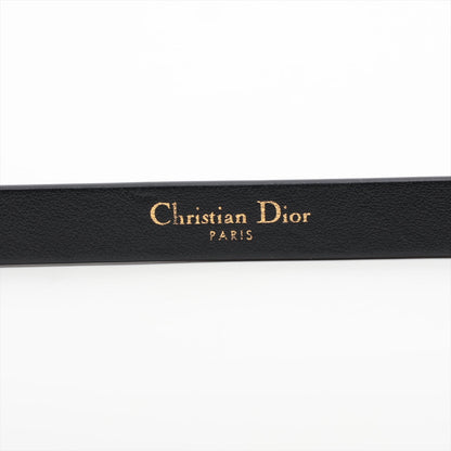 Dior CD Rhinestone Gold Black Belt 70cm