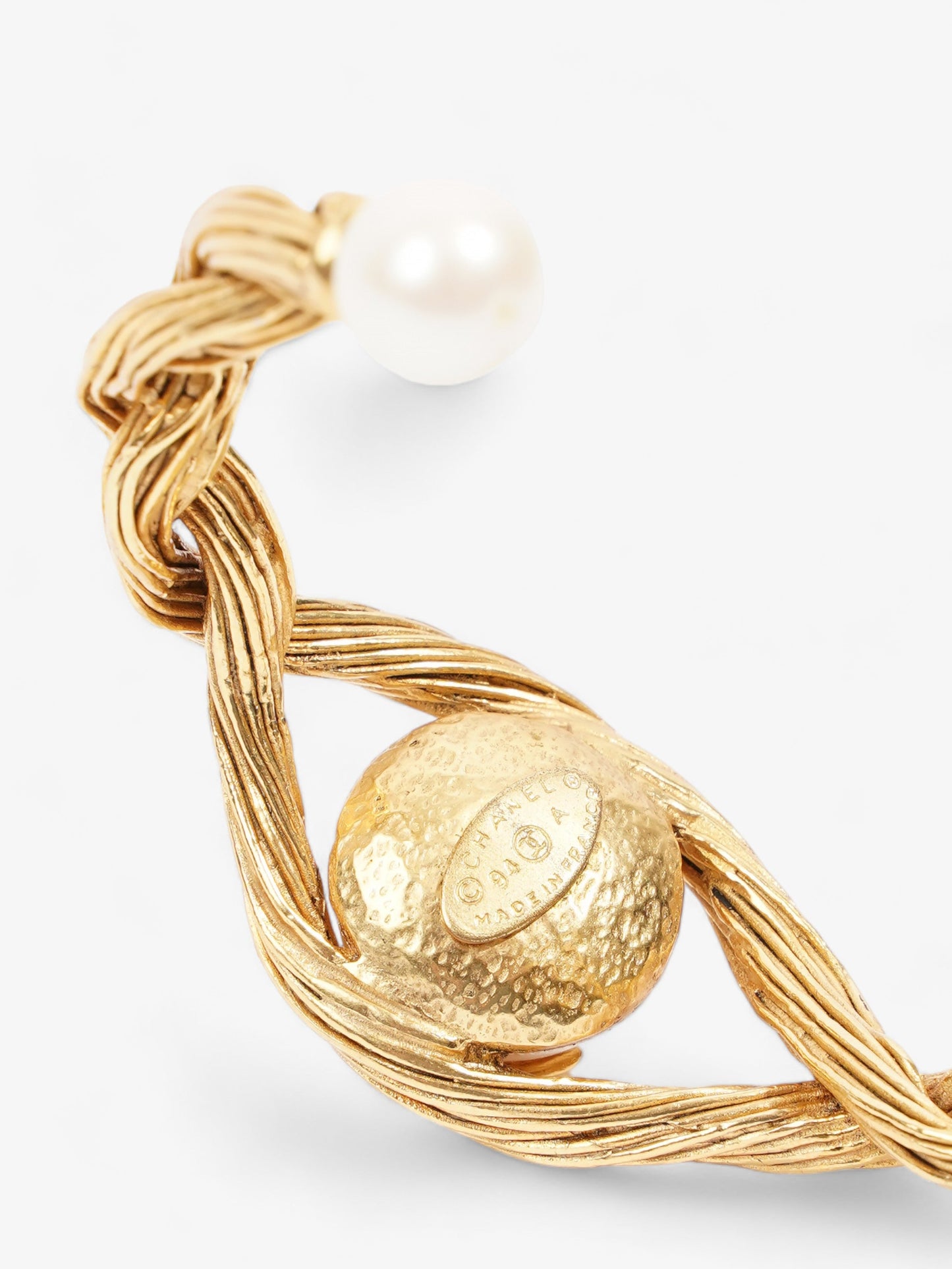 Chanel Mark 94A Bangle  Gold Gold Plated 16.5cm