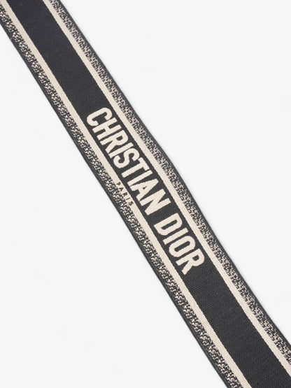 Christian Dior Shoulder Strap Beige / Navy Canvas
