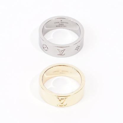 Louis Vuitton Berg LV Instinct Rings Gold / Silver Gold Plated L