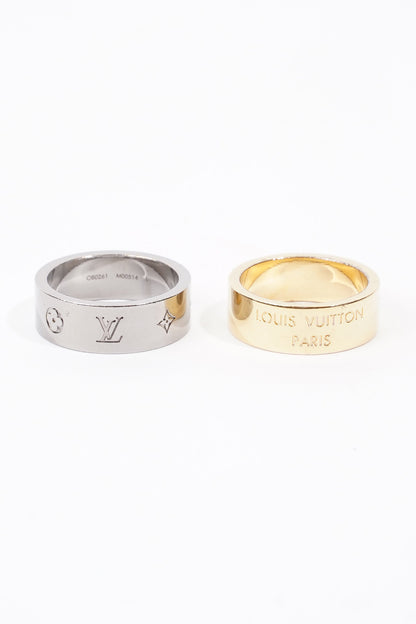 Louis Vuitton Berg LV Instinct Rings Gold / Silver Gold Plated L