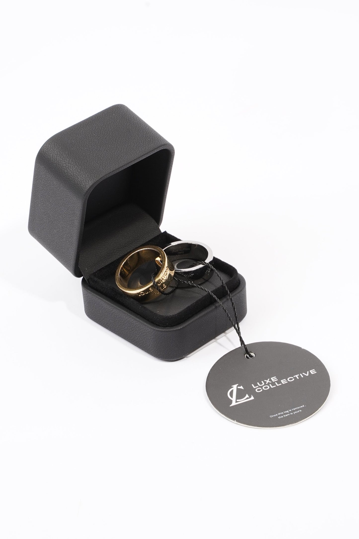 Louis Vuitton Berg LV Instinct Rings Gold / Silver Gold Plated L