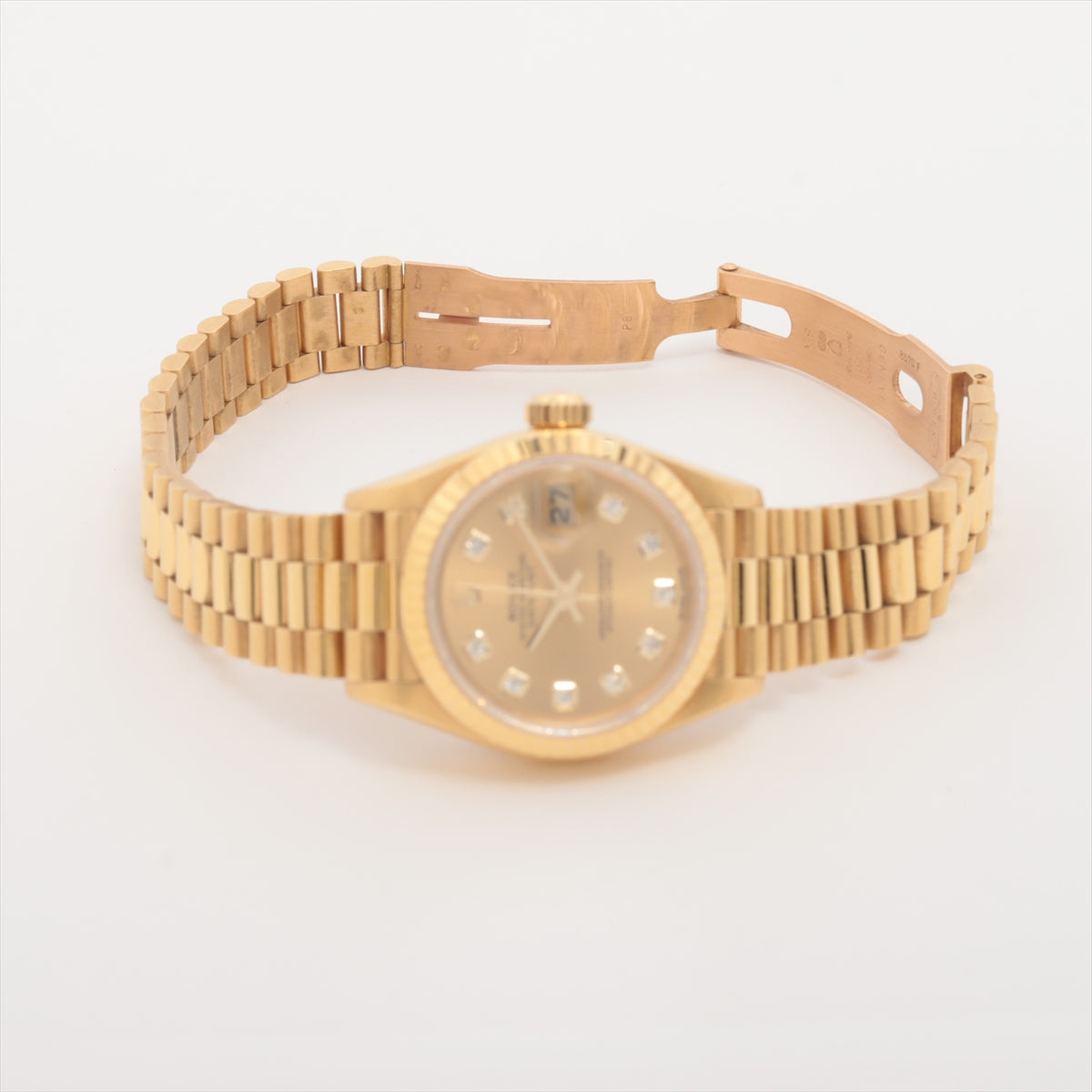 Rolex Datejust 26mm 18k Yellow Gold with Diamonds Watch - 69178G