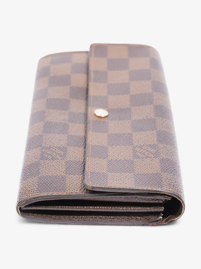 Louis Vuitton Portefeuille Sarah Wallet Damier Ebene Coated Canvas