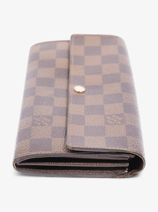 Louis Vuitton Portefeuille Sarah Wallet Damier Ebene Coated Canvas