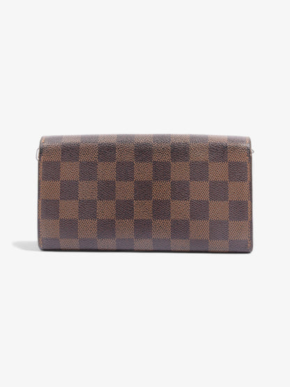 Louis Vuitton Portefeuille Sarah Wallet Damier Ebene Coated Canvas