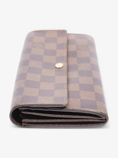 Louis Vuitton Portefeuille Sarah Wallet Damier Ebene Coated Canvas