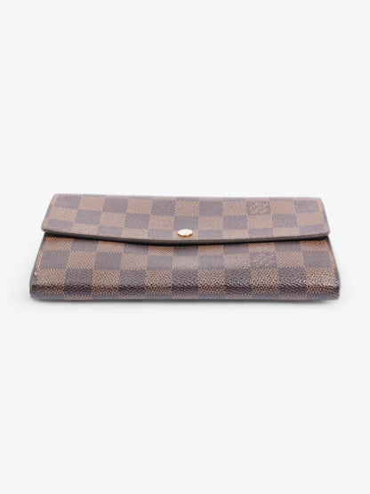 Louis Vuitton Portefeuille Sarah Wallet Damier Ebene Coated Canvas