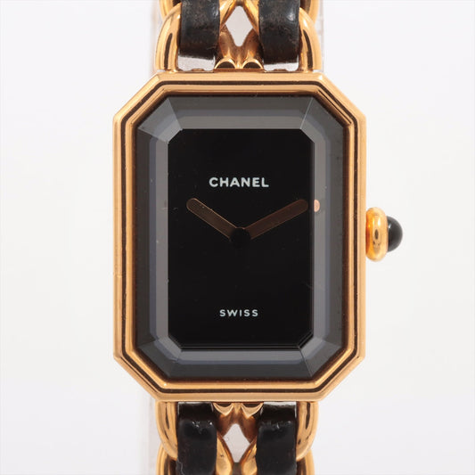Chanel Premier M Black Gold Watch