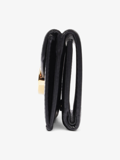 F is Fendi Envelope Wallet Black Leather