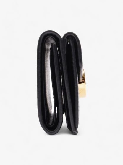 F is Fendi Envelope Wallet Black Leather