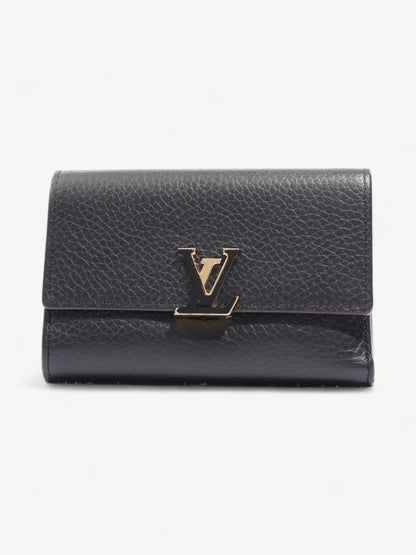 Louis Vuitton Capucine Wallet Black Leather