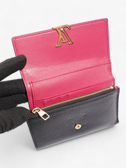 Louis Vuitton Capucine Wallet Black Leather