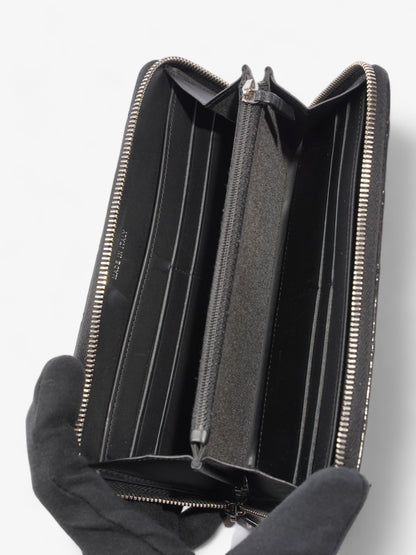 Chanel Brilliant Zip Around Wallet Black Patent Leather