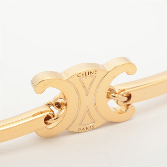 Celine Triomphe Gold Logo Bracelet