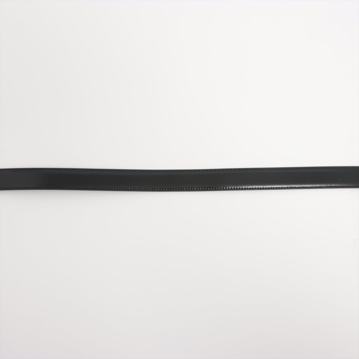 Celine Medium Triomphe Black Leather Belt Size 70