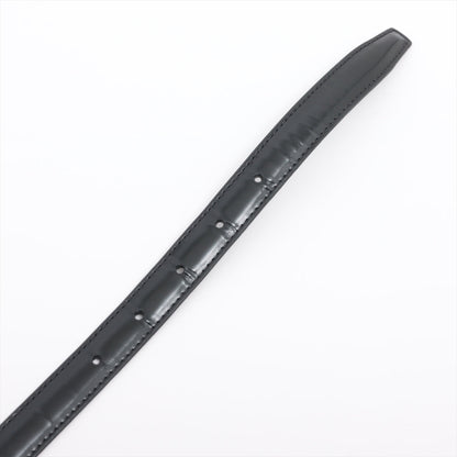 Celine Small Triomphe Black Leather Belt Size 70