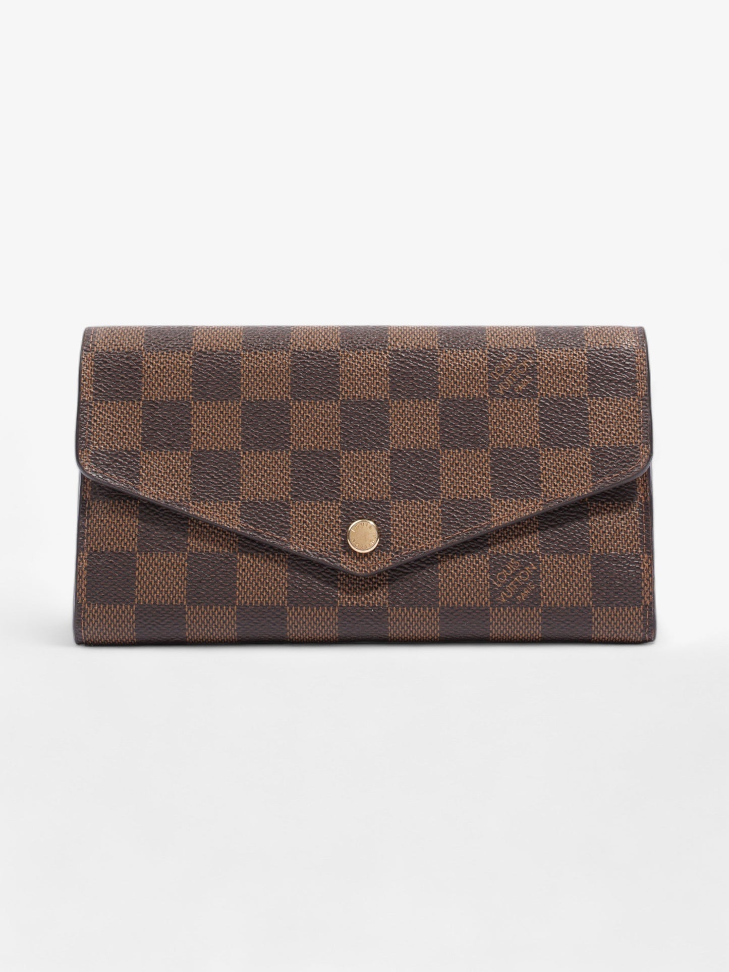 Louis Vuitton Sarah Wallet Damier Ebene Coated Canvas