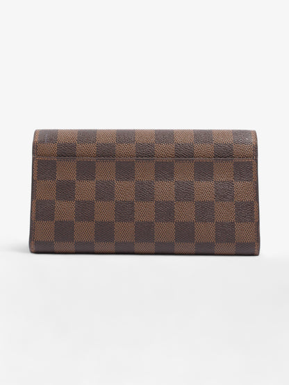 Louis Vuitton Sarah Wallet Damier Ebene Coated Canvas
