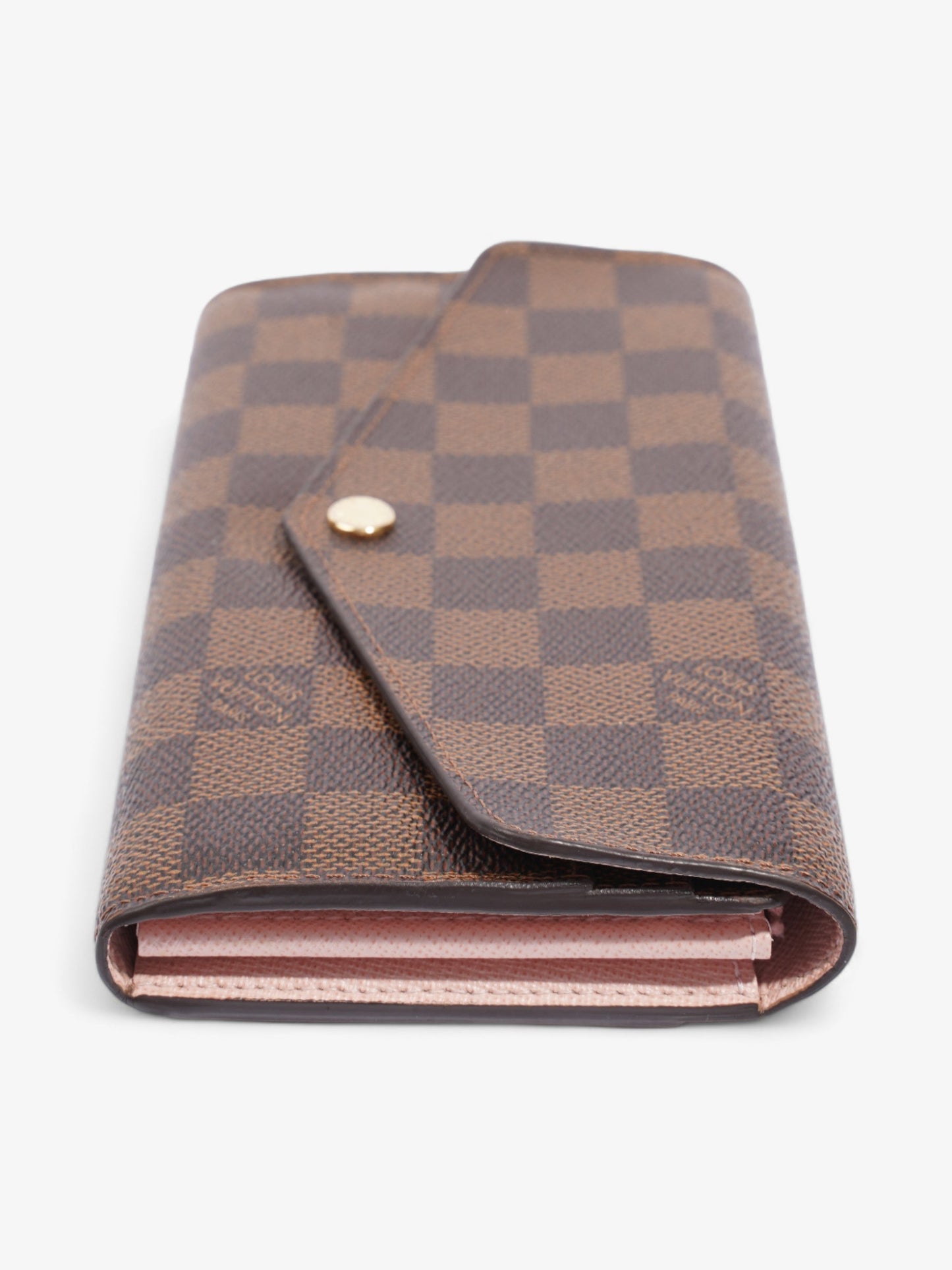 Louis Vuitton Sarah Wallet Damier Ebene Coated Canvas
