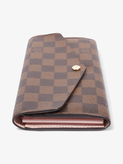 Louis Vuitton Sarah Wallet Damier Ebene Coated Canvas
