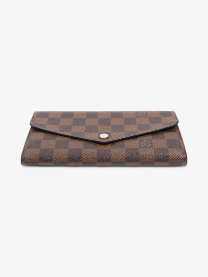 Louis Vuitton Sarah Wallet Damier Ebene Coated Canvas