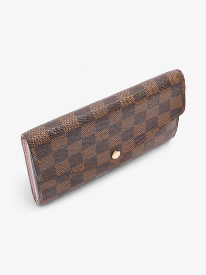 Louis Vuitton Sarah Wallet Damier Ebene Coated Canvas