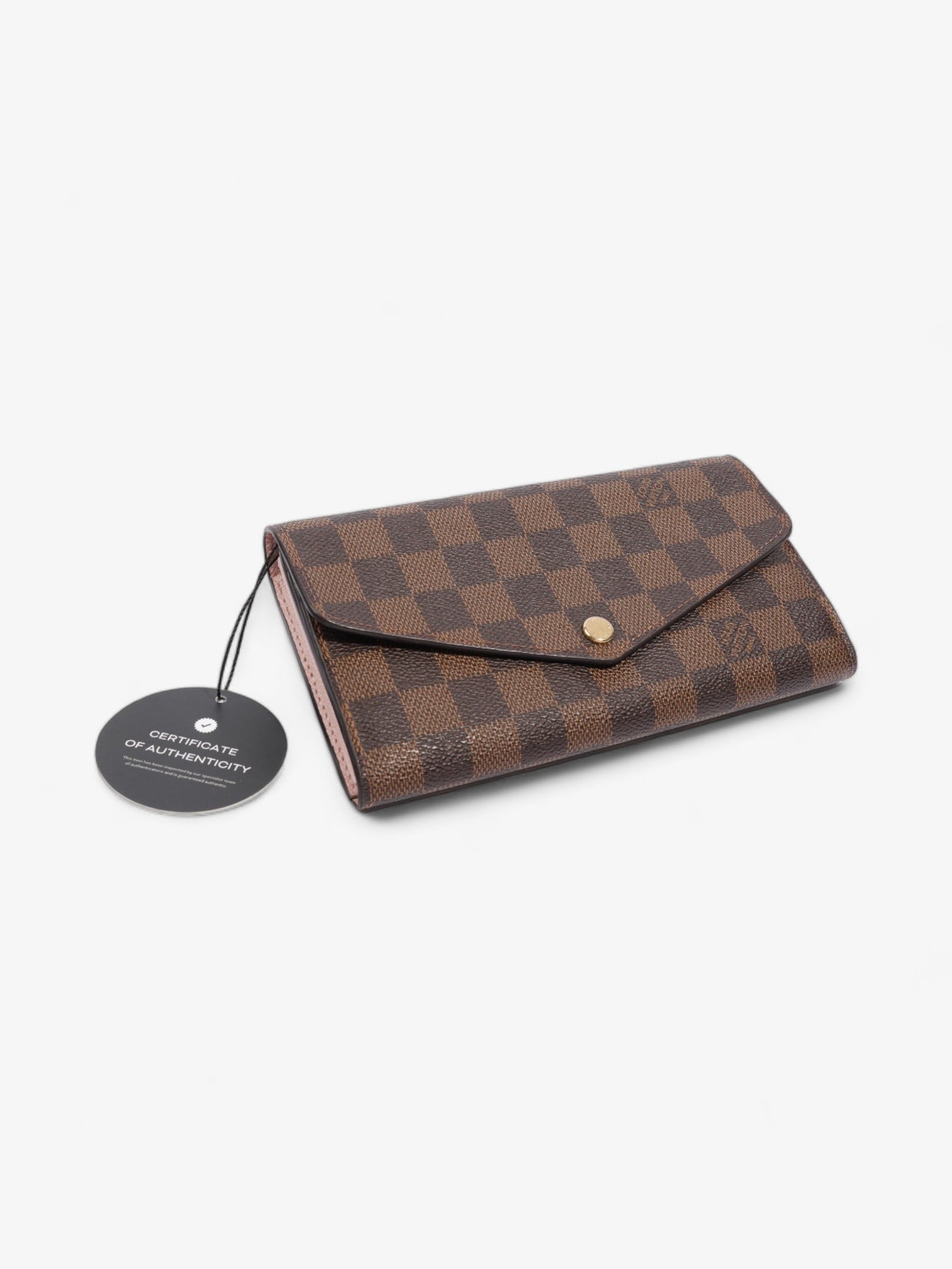Louis Vuitton Sarah Wallet Damier Ebene Coated Canvas