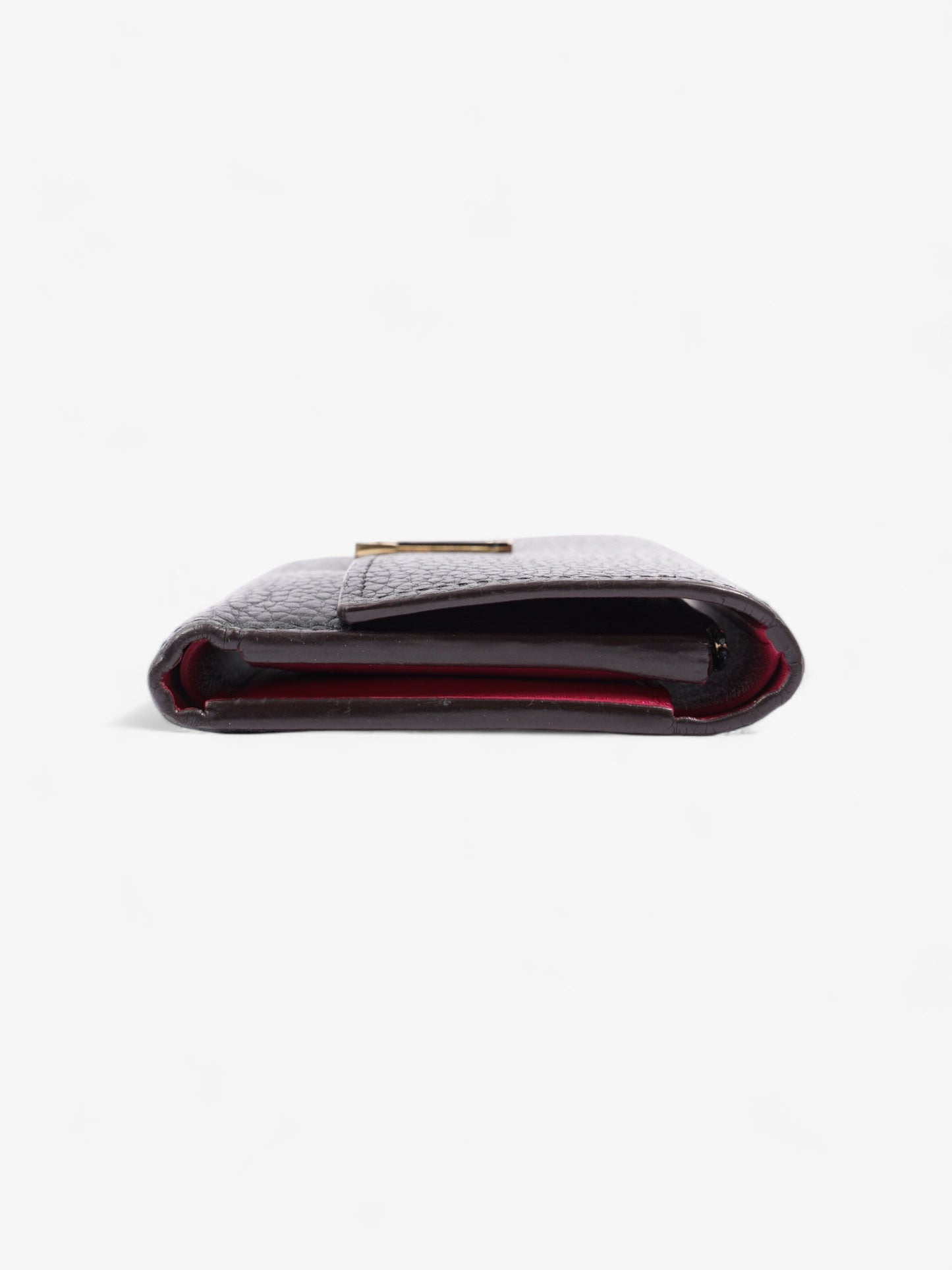 Louis Vuitton Capucines Compact Wallet Black Leather