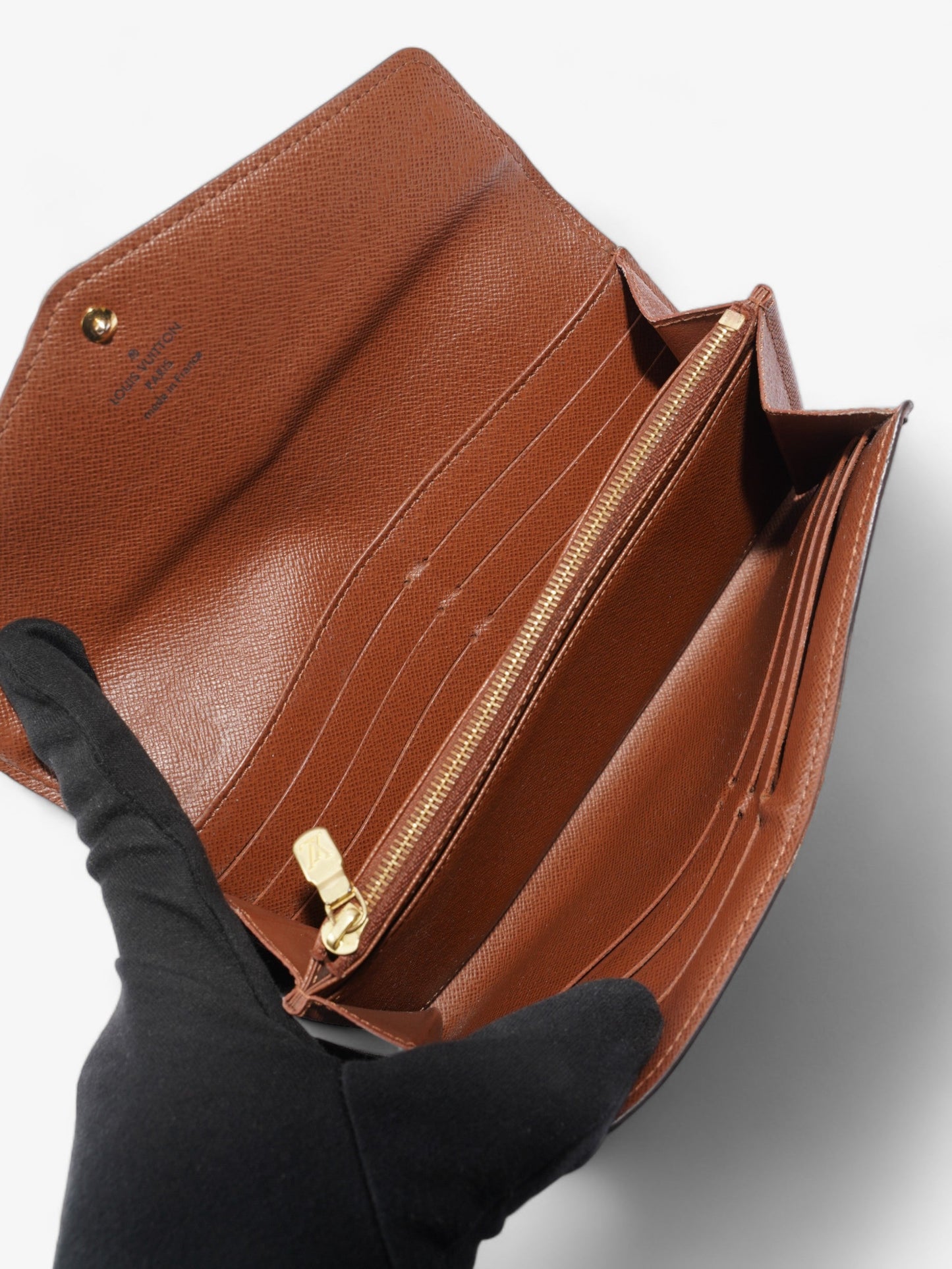 Louis Vuitton Sarah Wallet Monogram Coated Canvas