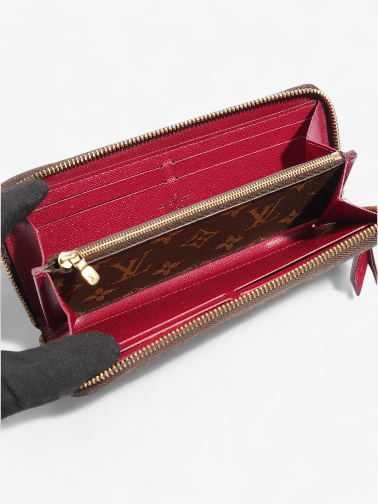 Louis Vuitton Clemence Wallet Monogram Coated Canvas