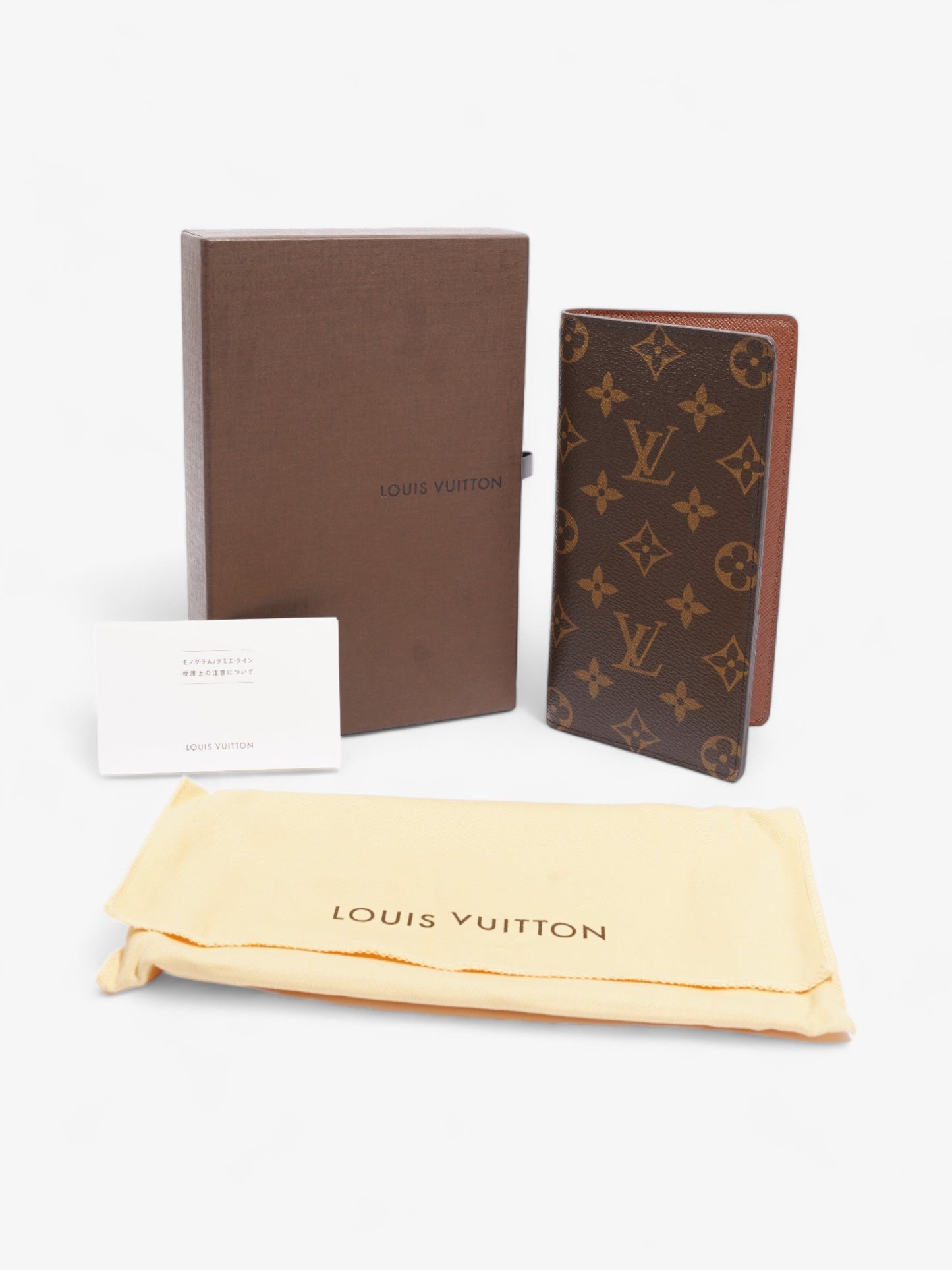 Louis Vuitton Porte Valeurs Cartes Card Wallet Monogram Coated Canvas
