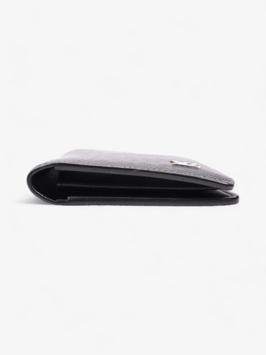 Louis Vuitton Taiga Portefeuille Brazza Long Wallet Black Leather