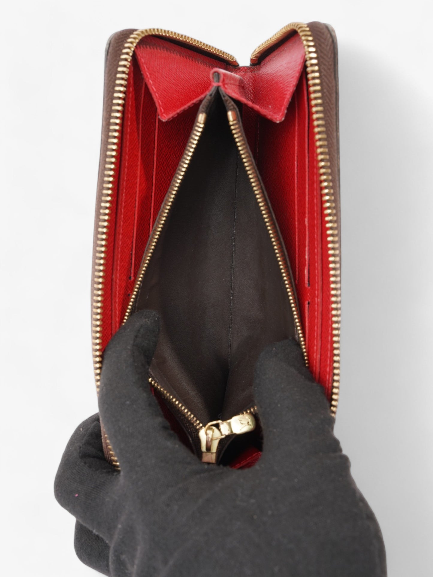 Louis Vuitton Clemence Wallet Monogram / Red Coated Canvas