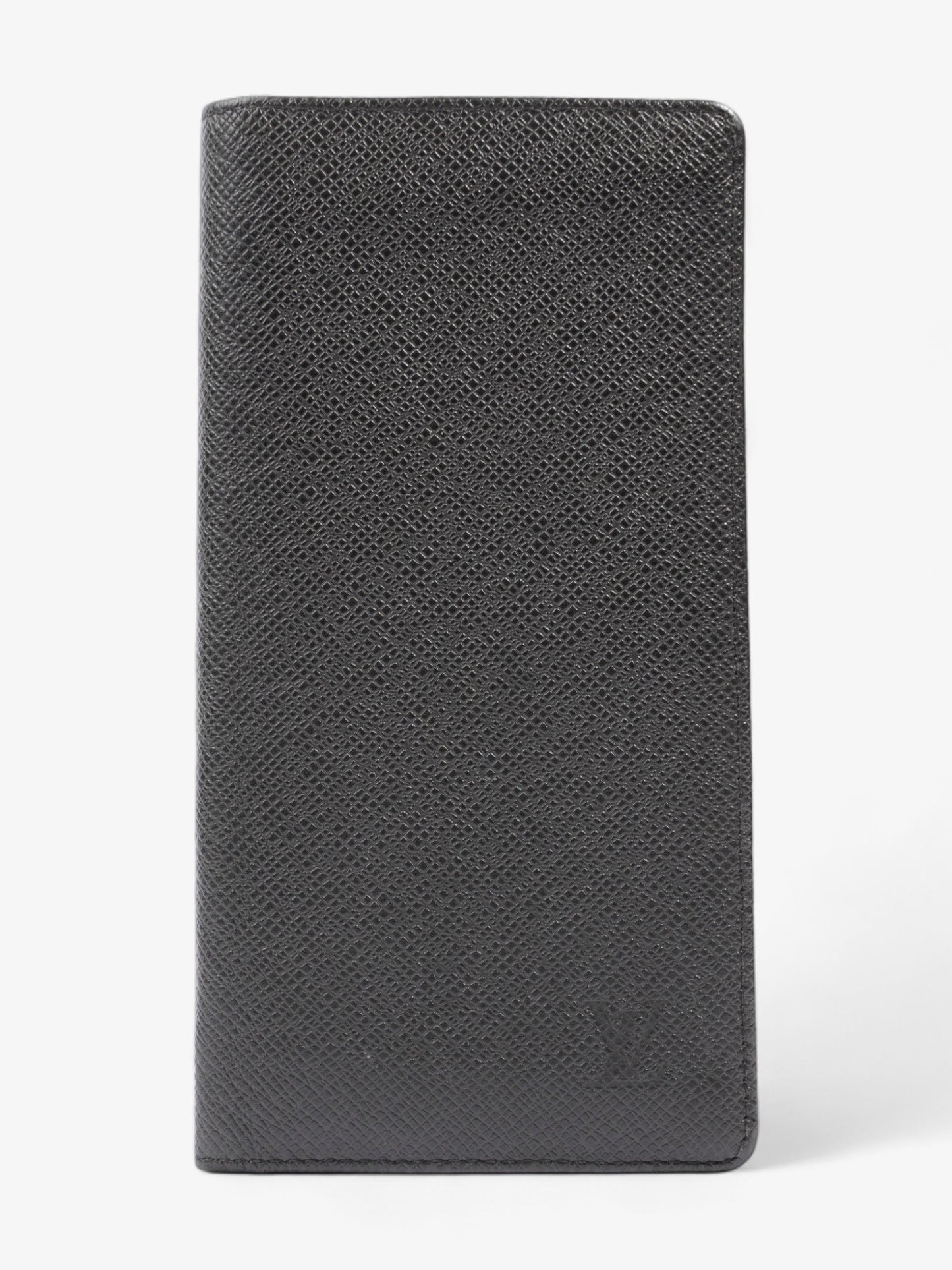Louis Vuitton Long Bifold Wallet Black Leather