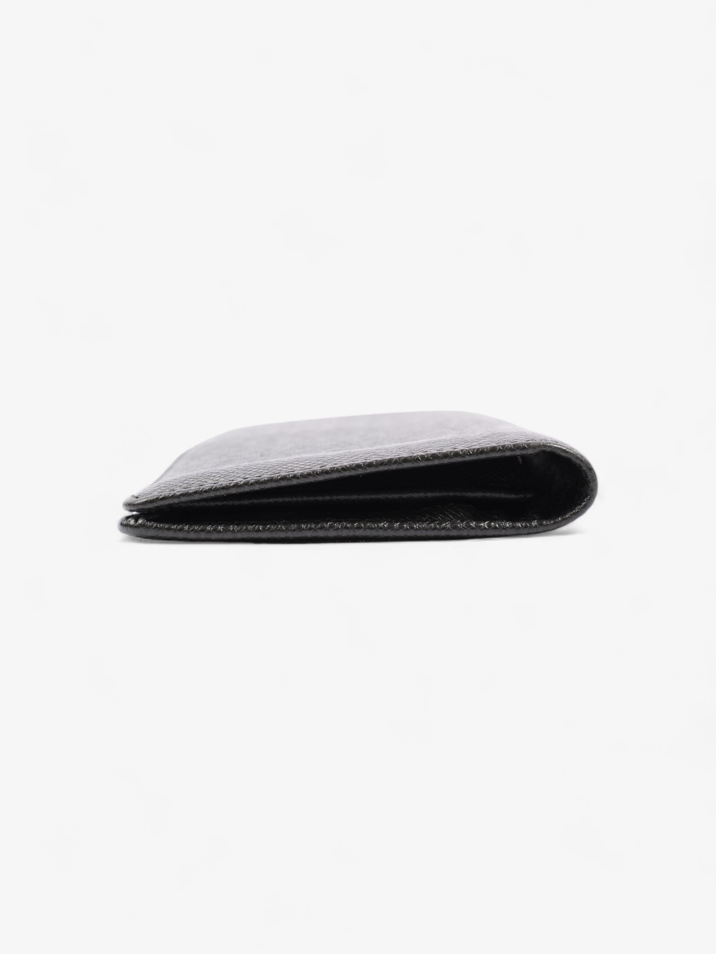 Louis Vuitton Long Bifold Wallet Black Leather