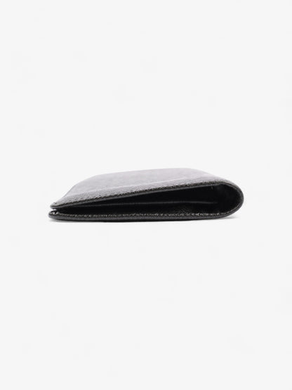 Louis Vuitton Long Bifold Wallet Black Leather