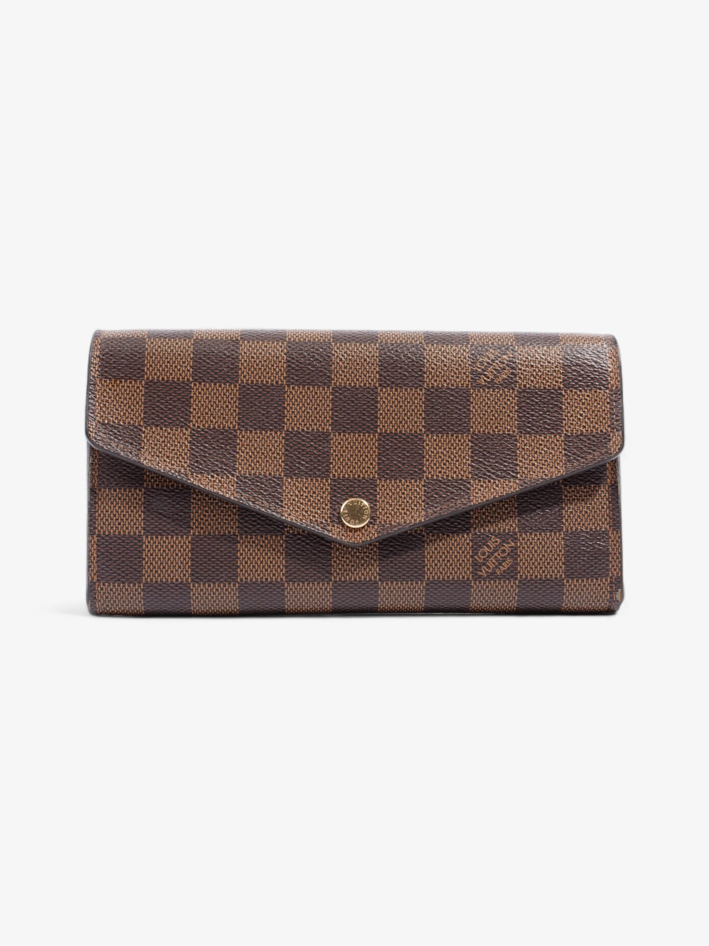 Louis Vuitton Sarah Wallet Damier Ebene Coated Canvas