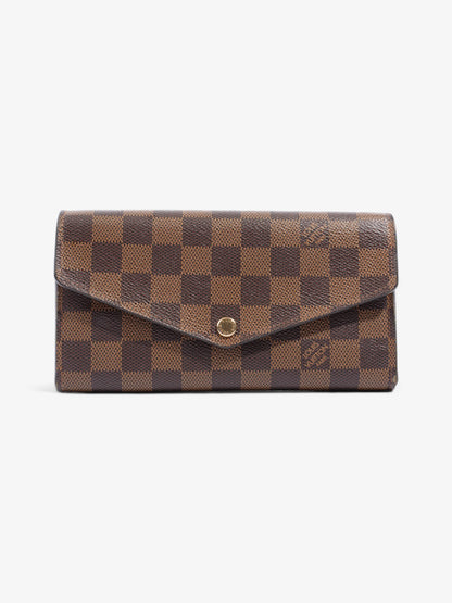 Louis Vuitton Sarah Wallet Damier Ebene Coated Canvas