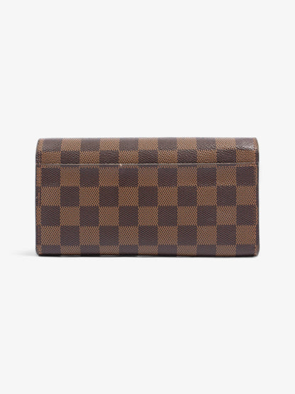 Louis Vuitton Sarah Wallet Damier Ebene Coated Canvas