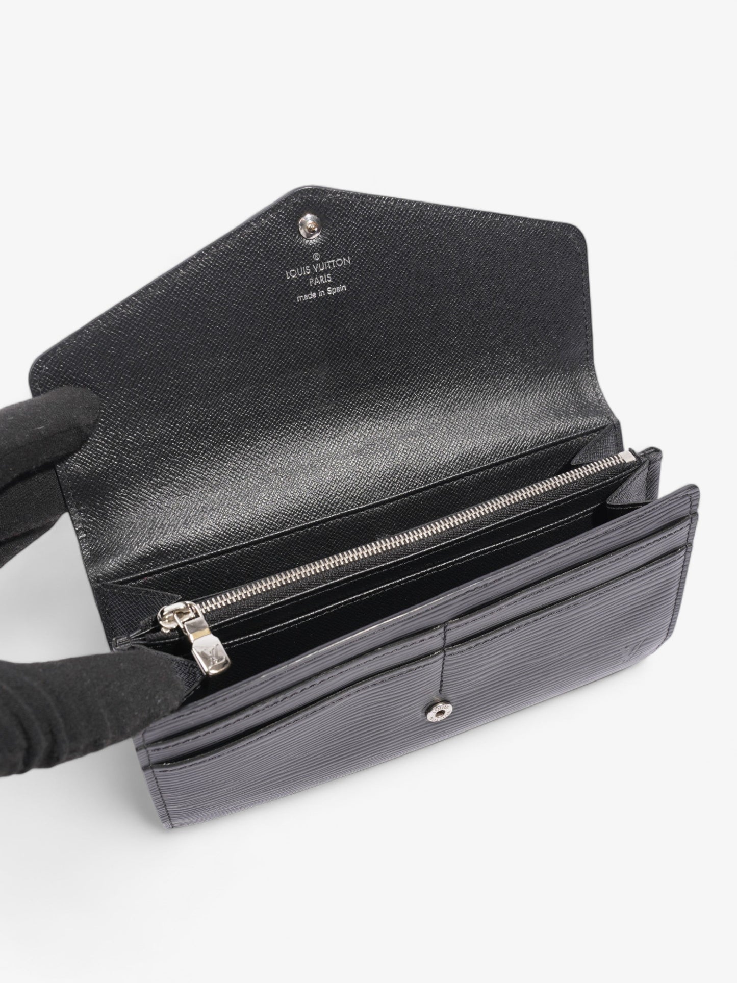 Louis Vuitton Sarah Wallet Black Epi Leather