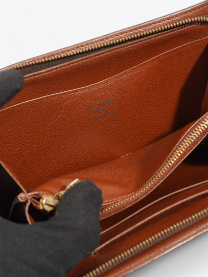 Louis Vuitton Zip Around Wallet Monogram Coated Canvas