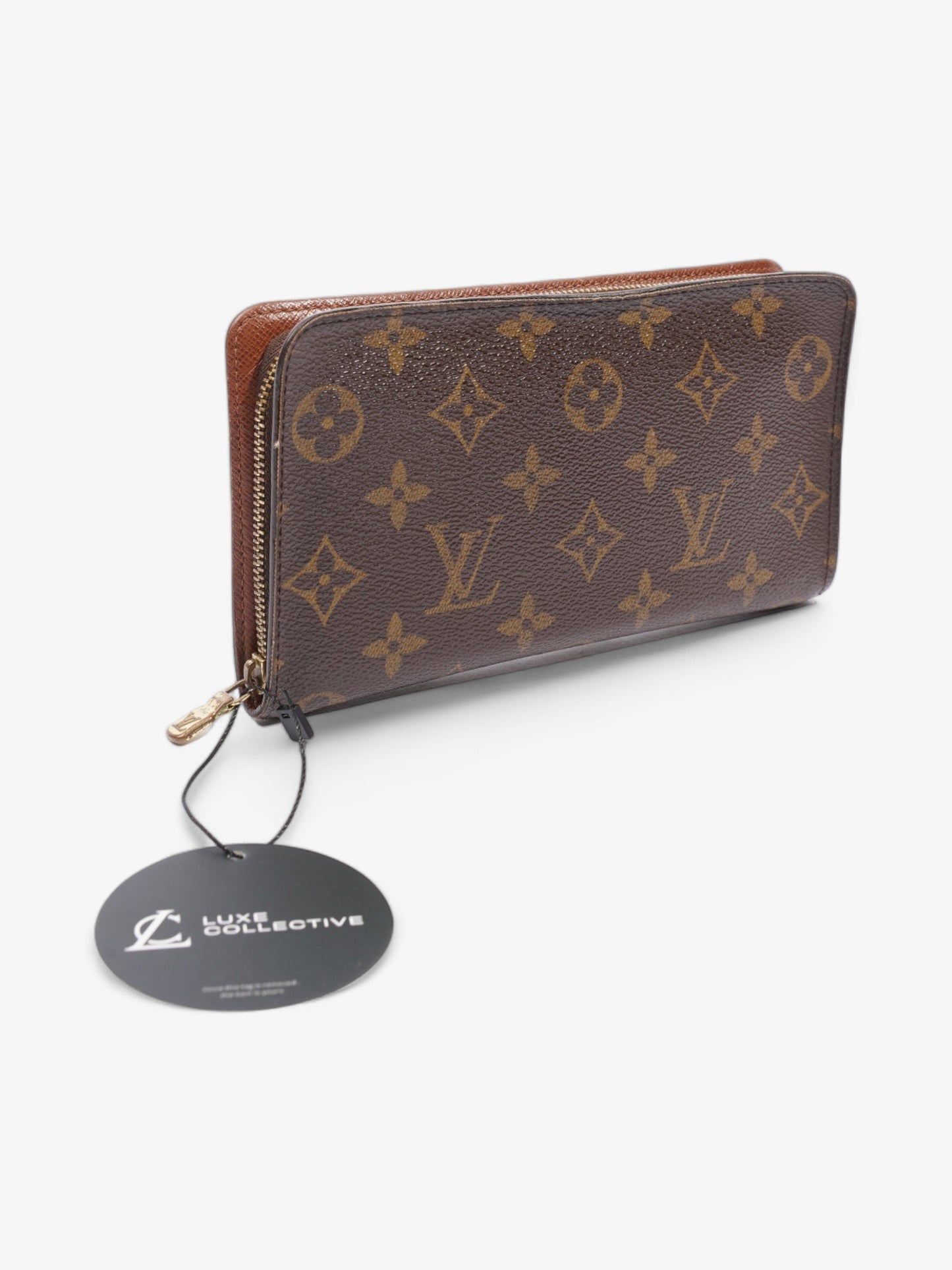 Louis Vuitton Zip Around Wallet Monogram Coated Canvas