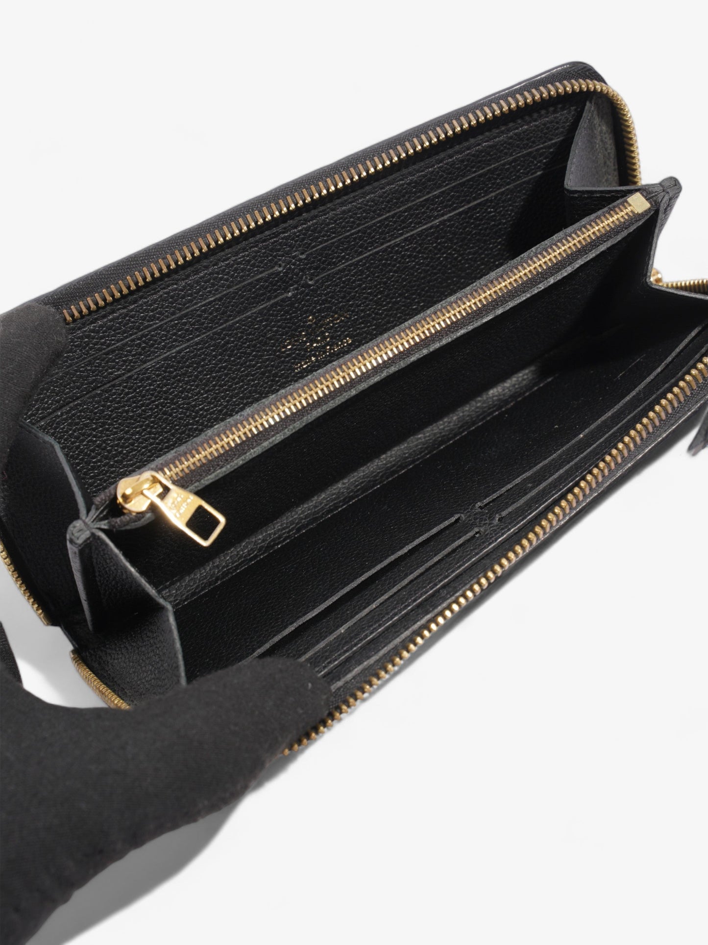 Louis Vuitton Clémence Wallet Black Leather