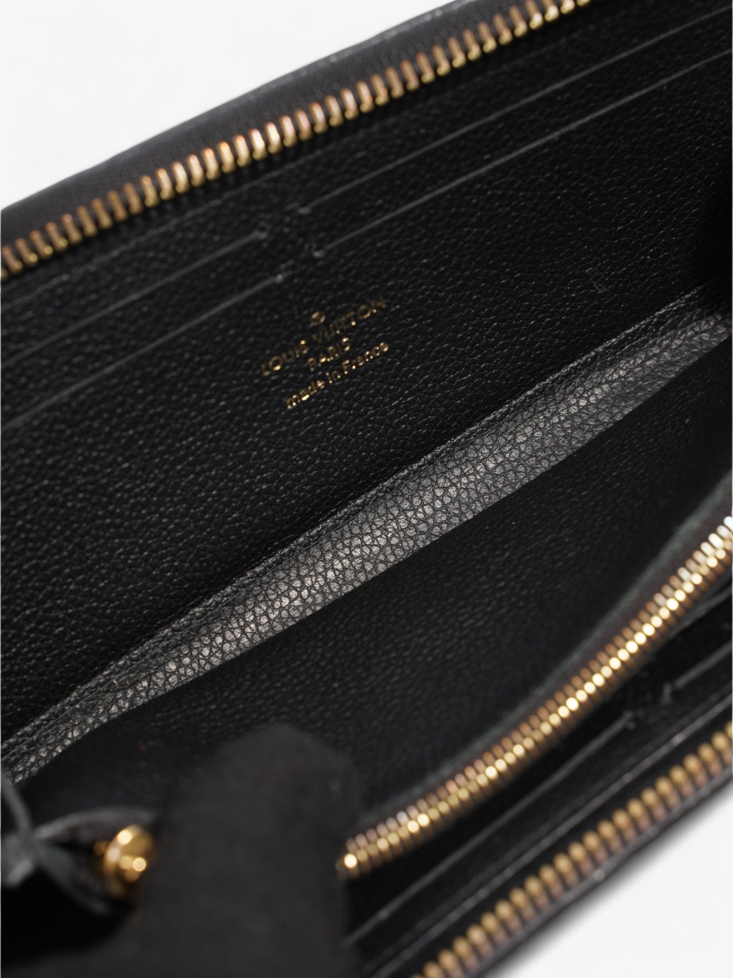 Louis Vuitton Clémence Wallet Black Leather