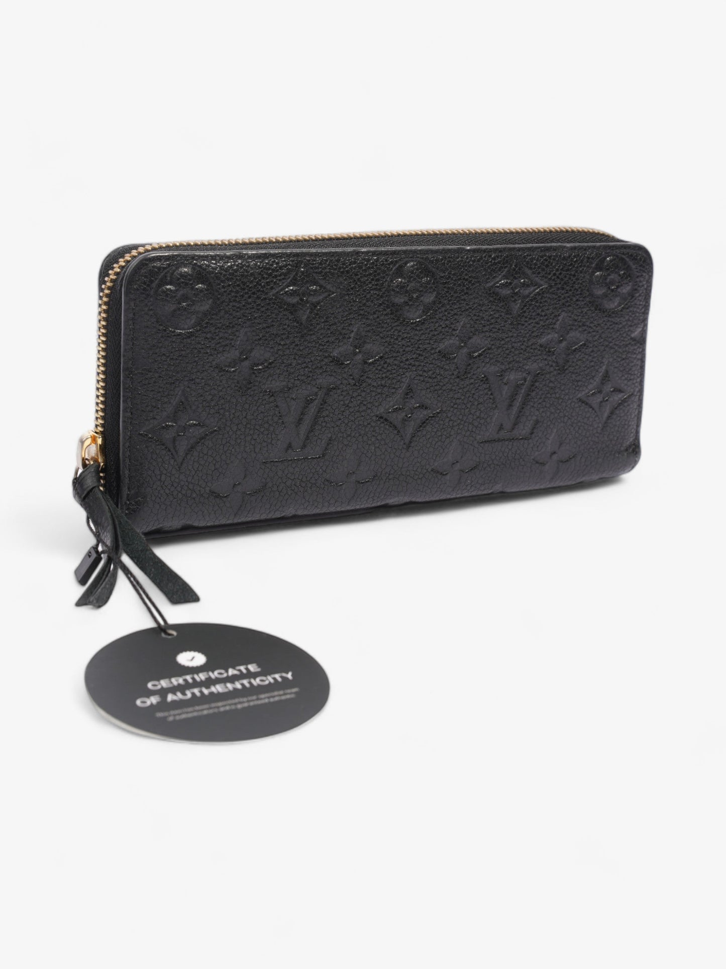 Louis Vuitton Clémence Wallet Black Leather