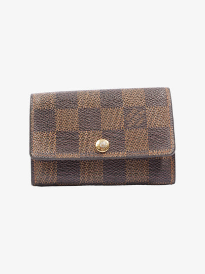 Louis Vuitton 6 Key Holder Damier Ebene Coated Canvas