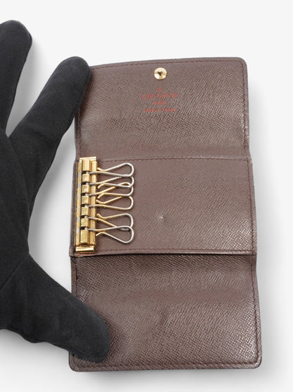 Louis Vuitton 6 Key Holder Damier Ebene Coated Canvas